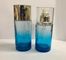 Blaue kosmetische Sahneglasflaschen/nachfüllbare Pumpflasche fertigten Logo und Farbe besonders an